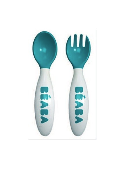 Beaba Training Fork and Spoon - Blue