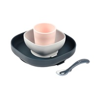 Beaba Silicone Suction Meal Set - Navy
