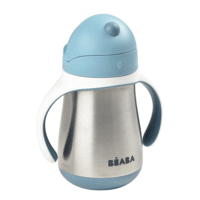 Beaba Stainless Steel Straw Cup - Blue