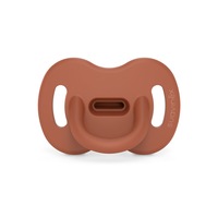 Suavinex Colour Essence All Silicone Soother with SX Pro Physiological Teat - Brick Red