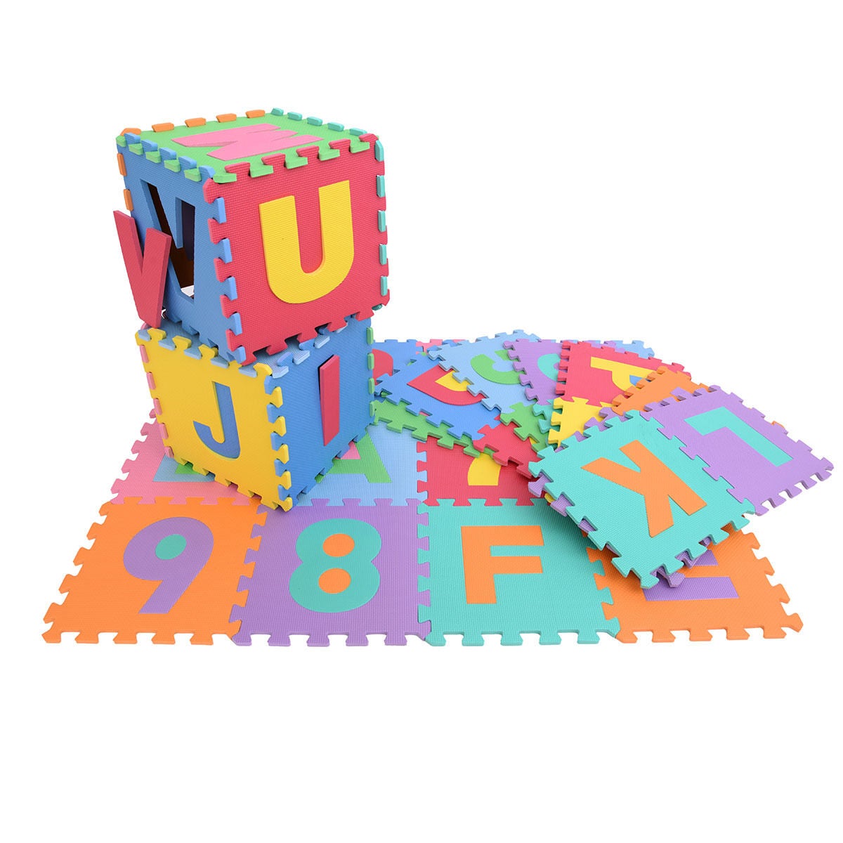36 PCS Kids Baby Alphabet/Number/Color Interlocking EVA Foam Floor Mat Gift