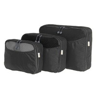 3pcs Travel Luggage Organizer Set Waterproof Packing Cube Pouch Storage Bags