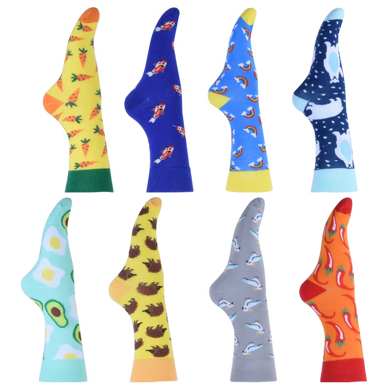 Buy 8 Pairs Funky Novelty Odd Sock Sox Unisex Gift Party Casual Formal