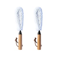 Eco Bottle/Glass Cup Foam Stemware Bamboo Scrub Cleaning Brush