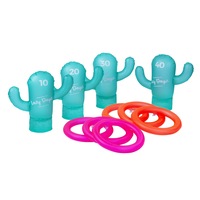 Inflatable Cactus Ring Toss Floating Pool Party Comes w/ Repair Patch Summer Holiday Families Outdoor Activities