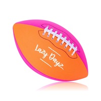 Inflated American Football Toy Game Beach Neoprene Rugby Ball Outdoor Sport Game Pink