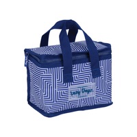 Insulated Lunch Box Lunch Bag for Women Men Adults Student Cooler Thermal Tote Bag Storage for Office Work Picnic Outdoor Activities Navy Aztech