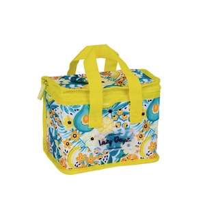 Insulated Lunch Box Lunch Bag for Women Men Adults Student Cooler Thermal Tote Bag Storage for Office Work Picnic Outdoor Activities Yellow Tropical