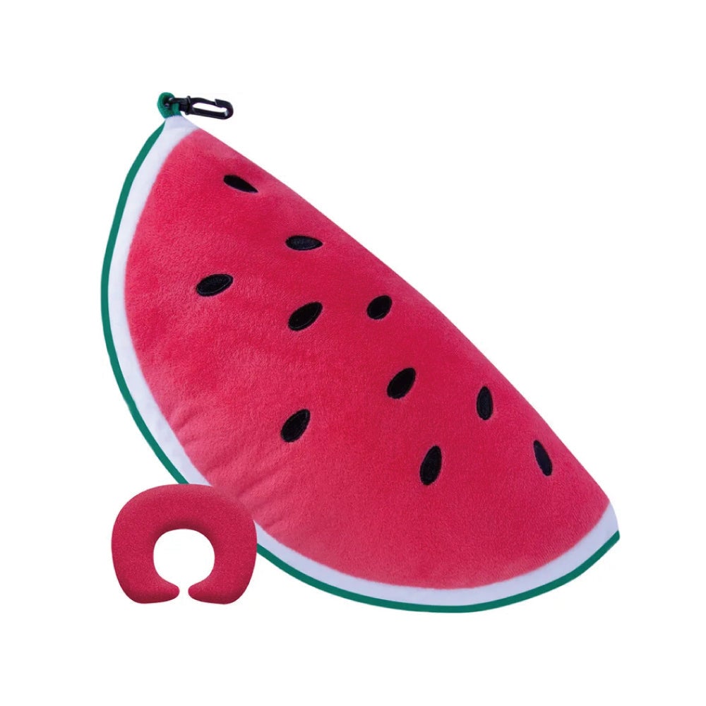 Reversible Travel Pillow Watermelon Sleep Cervical Sup Kids Cute Plush Toy