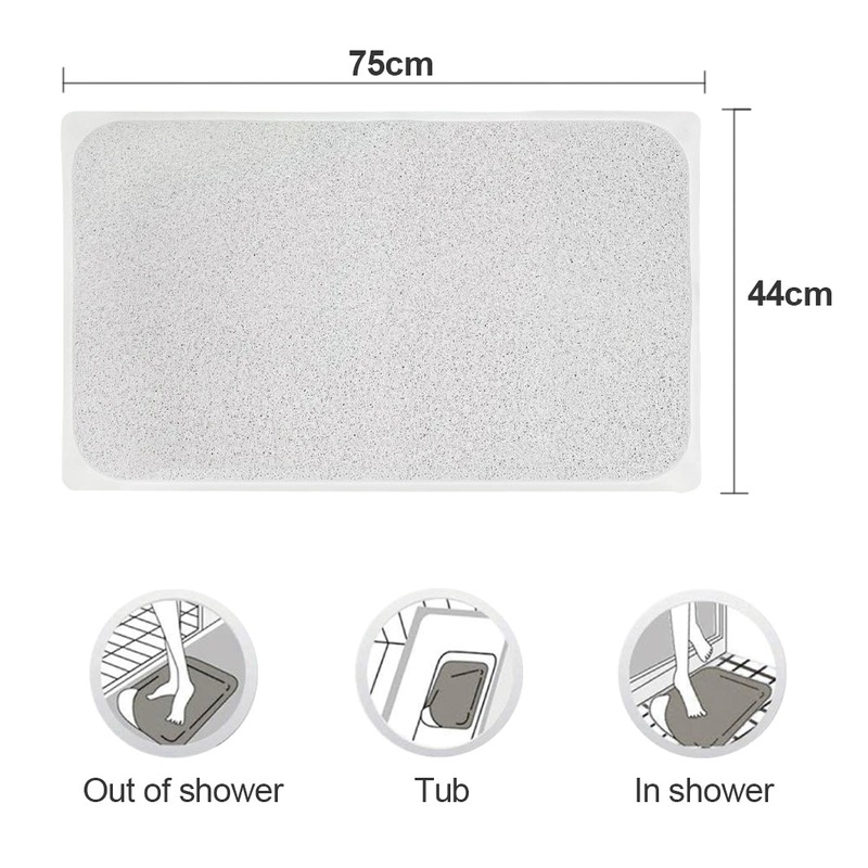 Buy 2X Anti Slip Loofah Shower Rug Bathroom Bath Mat Carpet Water