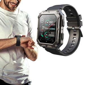 1.83 Inch Military Smart Bluetooth Watch Tactical Tracker Fitness Watch