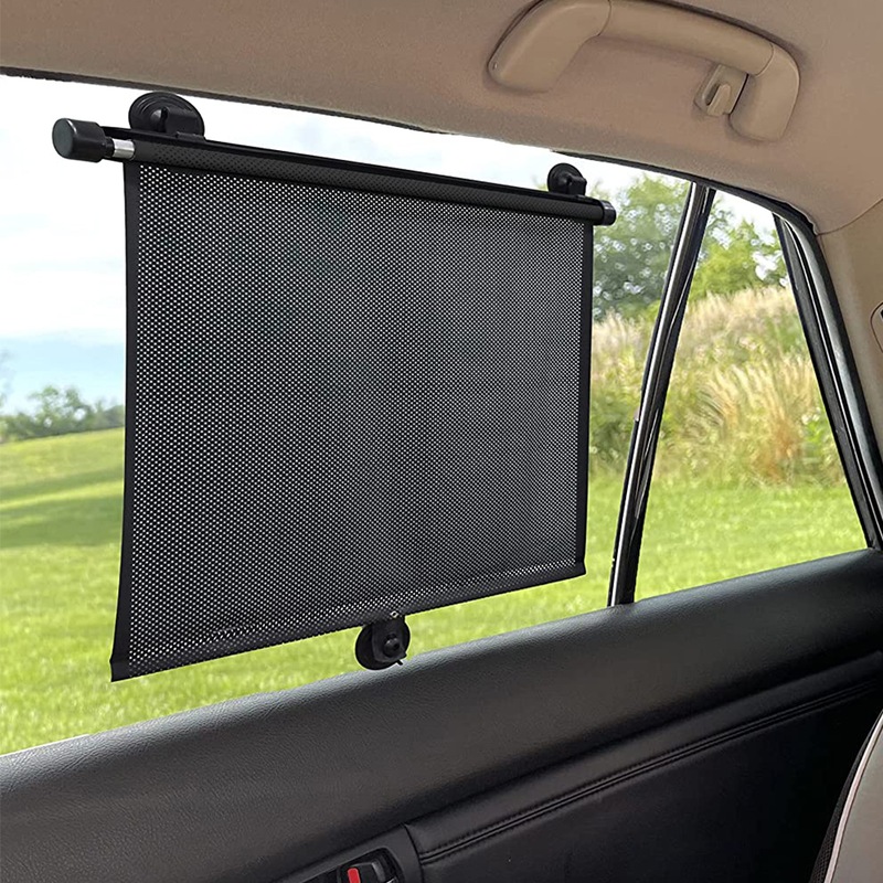 Buy 1 Pair of Car Side Window Sun Shade Cover Retractable Car Roller ...