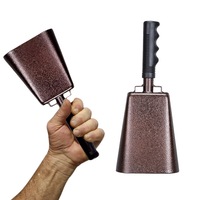 10 Inch Mental Large Cow Bells Noise Makers Cheering Cowbells For Sport Events School