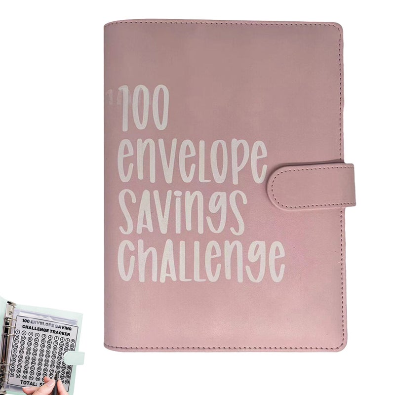 Buy 100 Envelope Challenge Binder Budget Planner Savings Book with 104 Card  Slots Wallet Envelope - MyDeal