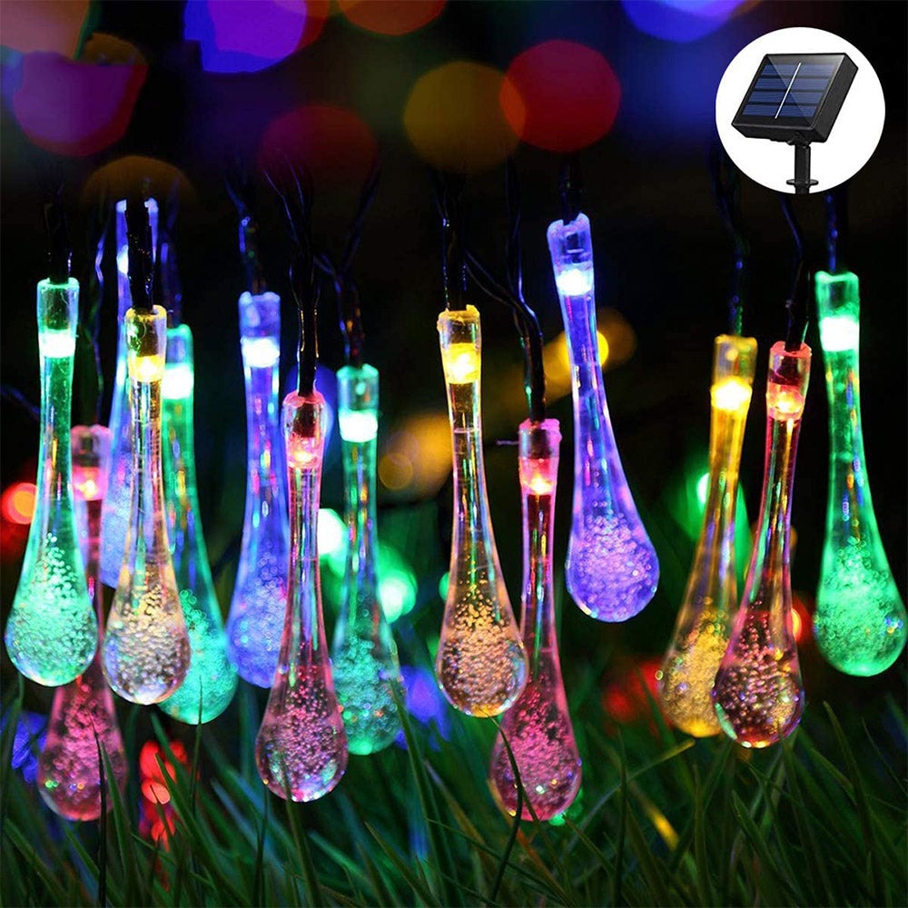10m 100LED Water Drop Solar String Light Bubbles String Light LED Fairy Lights