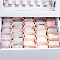 12-Pieces Drawer Divider Organizer Undergarment Sock Storage Holder