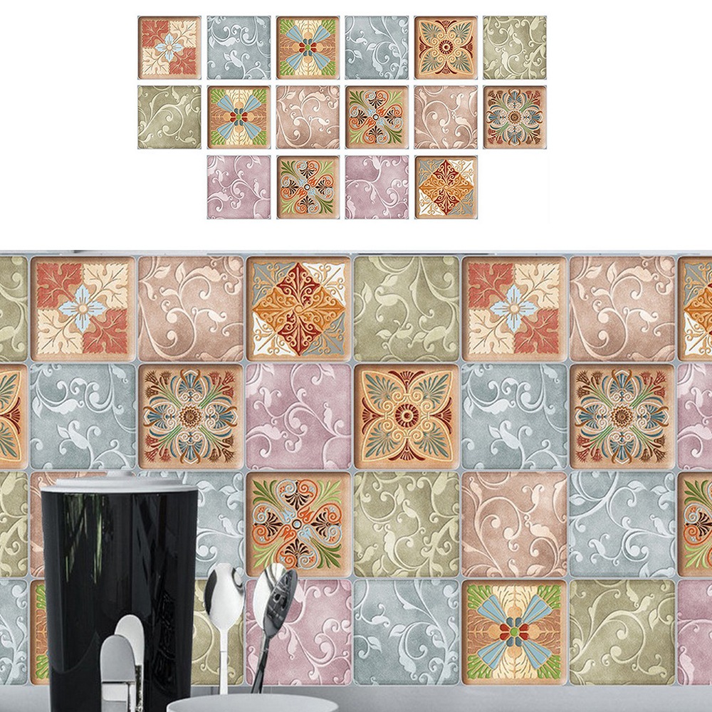 16Pcs/32Pcs Self Adhesive Thickened Decor Tile Sticker Unbranded Australia
