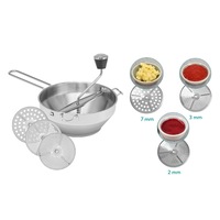19cm Stainless Steel Rotary Food Mill Food Puree Maker with 3 Discs Kitchen Kitchenware Vegetable Food Grinder Masher