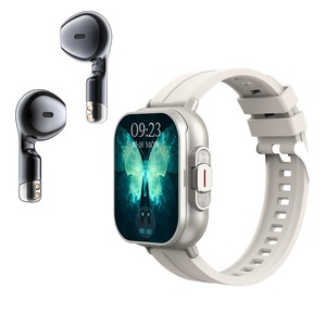 2 in 1 Smart Call Watch with Bluetooth Headphones 2.01-Inch Heart Rate Sleep Monitoring Fitness Tracker