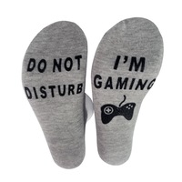 2 or 4 Pairs of Unisex Novelty DO NOT DISTURB/ I'M GAMING Men Women Funny Sport Socks Gift