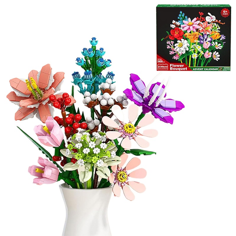 Buy 2024 Botanical Building Blocks Christmas Countdown Calendar 24 Days