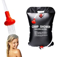 20L Camp Shower Bag Portable Solar Shower Bag Outdoor Shower Bag