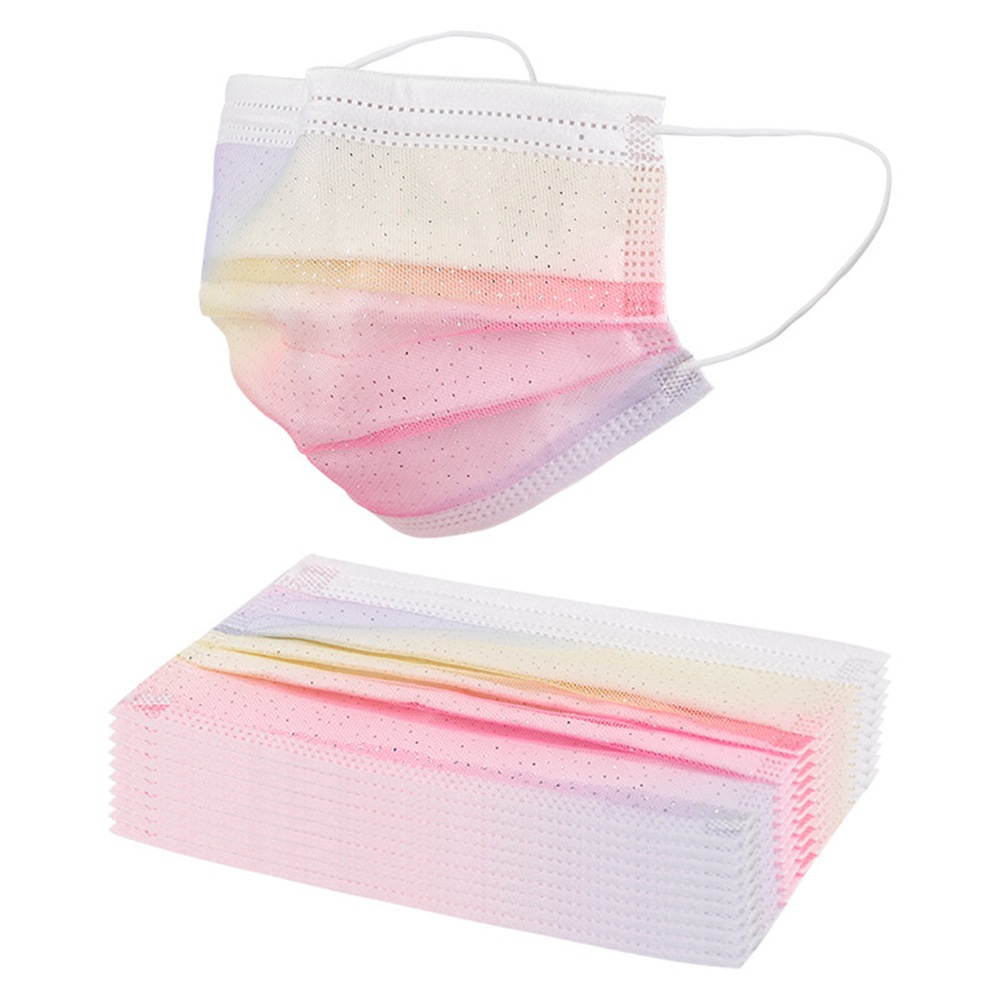 20pcs/40pcs Rainbow Disposable Cool Feel Masks Unbranded Australia