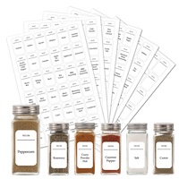 216Pcs Stickers DIY Spice Storage Jar Labels Stickers Decals Pantry Kitchen Labels
