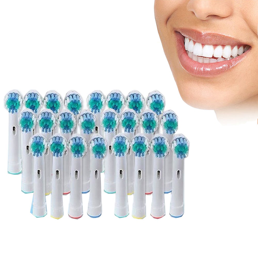 24Pcs/40Pcs Oral B-Compatible 3D Whitening Toothbrush Heads