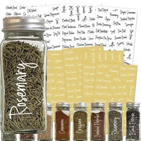 276Pcs Stickers Spice Herb Storage Jar Labels Stickers Decals Stickers Pantry