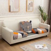 2Pcs/4pcs/8pcs Printed Stretchable Sofa Seat Cover