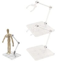 2Pcs Figure Bracket Assembly Action Figure Display Holder Base Doll Model Support Stand