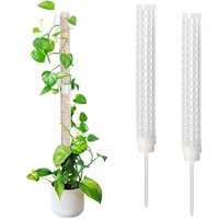 2Pcs Moss Pole Coir Moss Totem Pole Stick for Plant Stakes and Supports