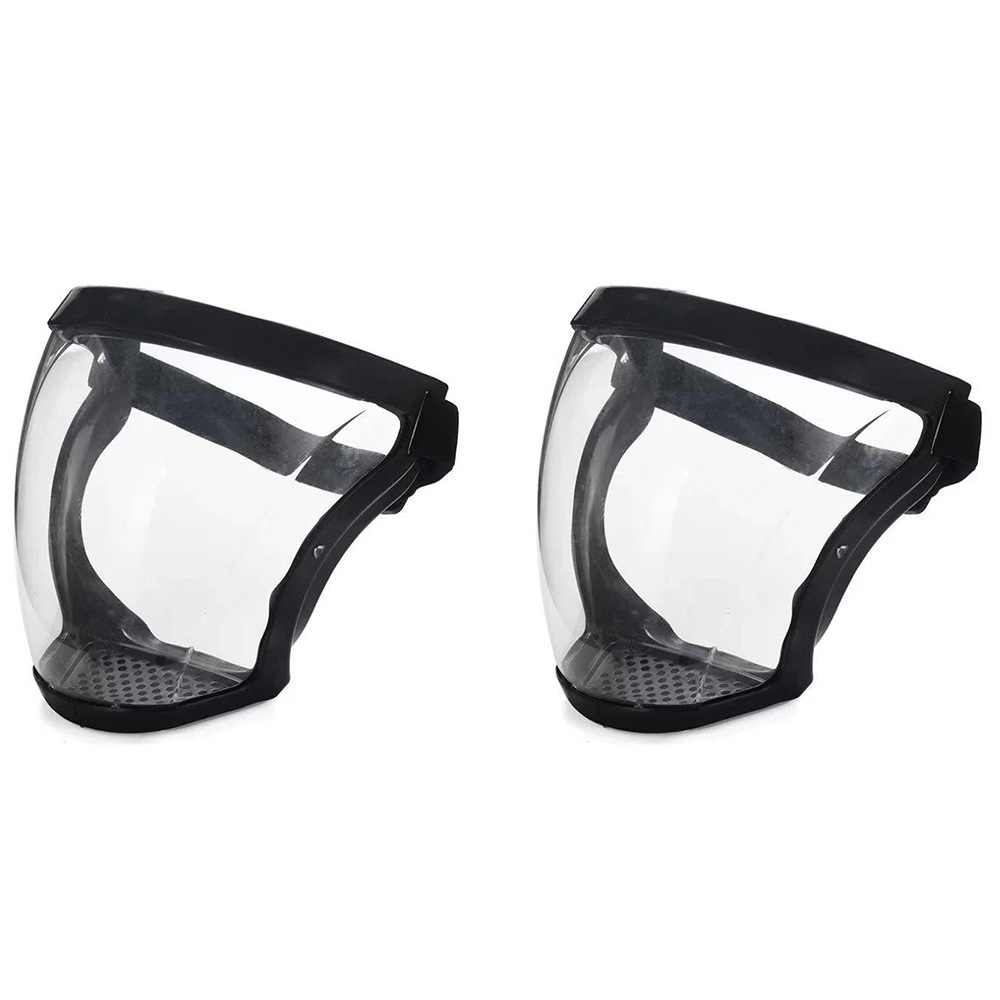 2pcs Transparent Full Face Mask Durable Protective Cover Cycling Sports Unbranded Australia