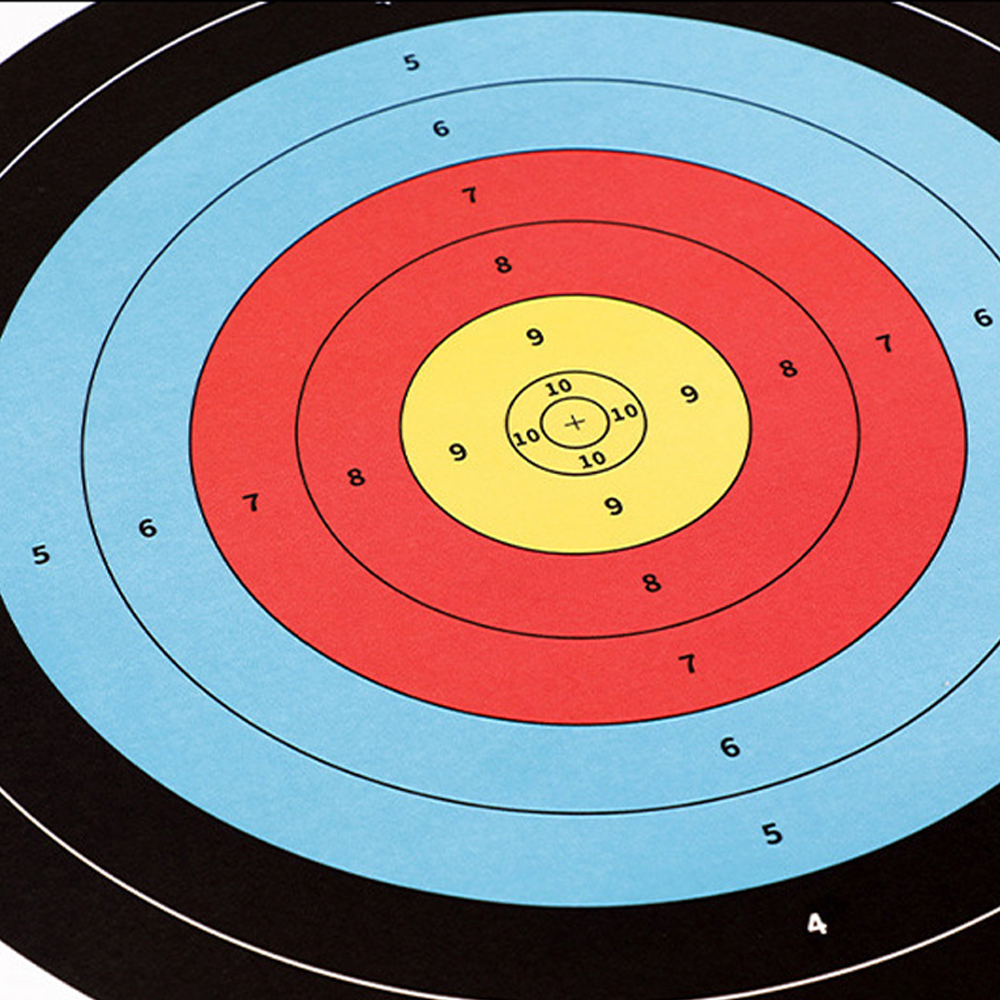 Buy 30Pcs Archery Targets Paper 10 Ring Bow Arrow Targets Face Hunting ...