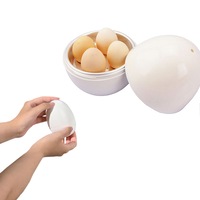 4 Eggs Breakfast Kitchen Cooker Boiler Poacher Microwave Steamer