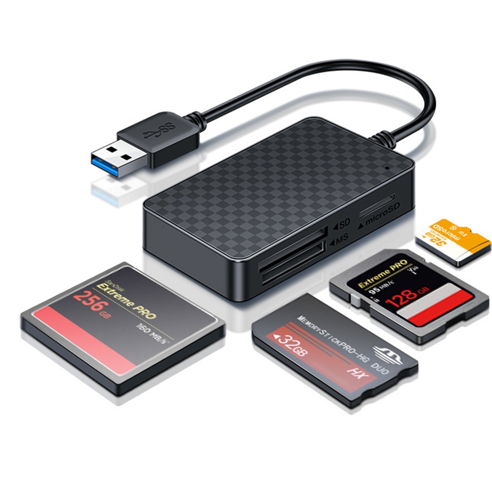 Multifunction Memory Card Reader Buy 4 In 1 Multi Memory Card Reader USB 2.0 To CF SD TF MS Card Reader ...