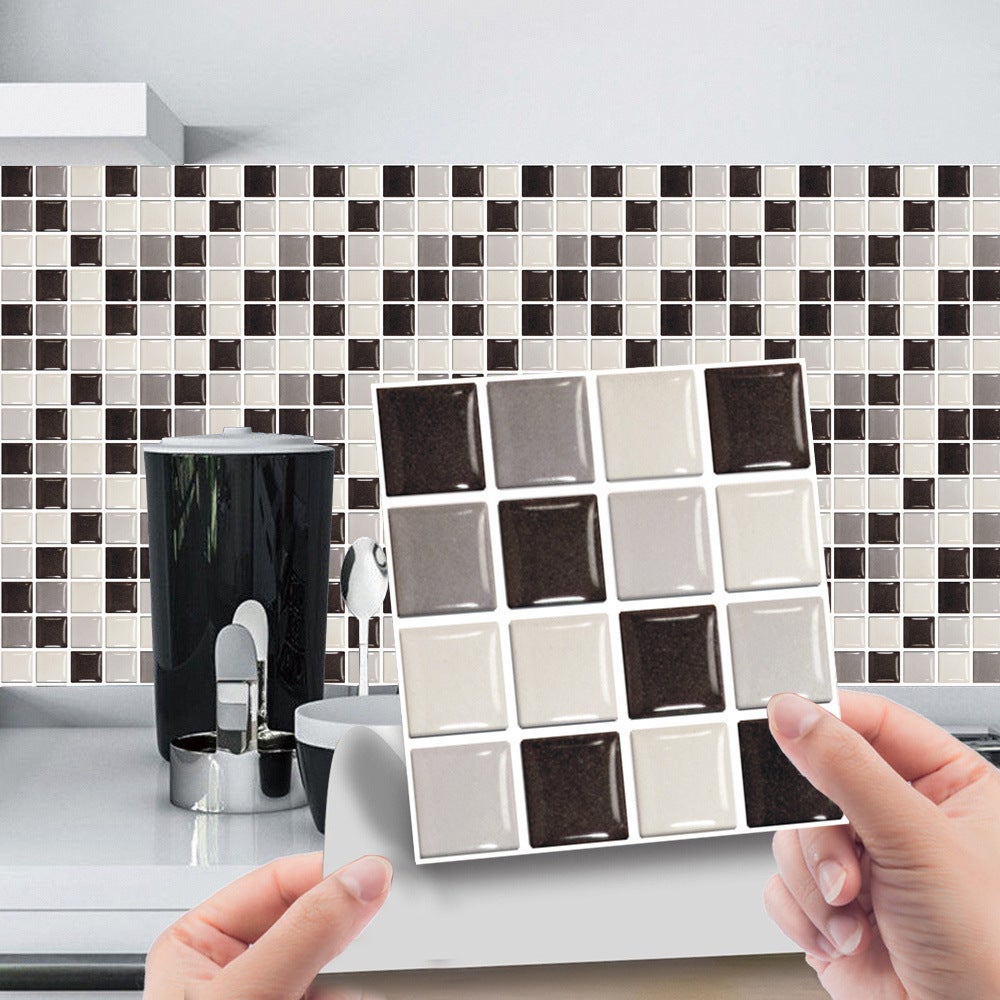 40PCS 3D DIY Self-Adhesive Mosaic Wall Tile Sticker