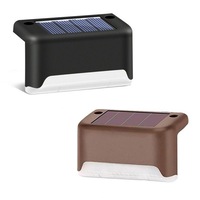 4pcs/8pcs/12pcs/16pcs Solar Powered Deck Lights Waterproof Outdoor Path Garden Stairs Lights Fence Lamps