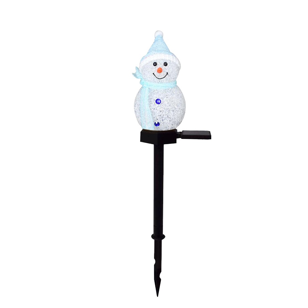 Snowman solar store light garden stakes