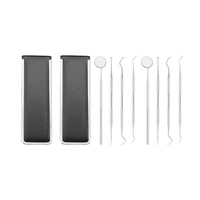 4pcs Stainless Dental Tool Set Kit Dentist Teeth Clean Hygiene Mirror Oral Care