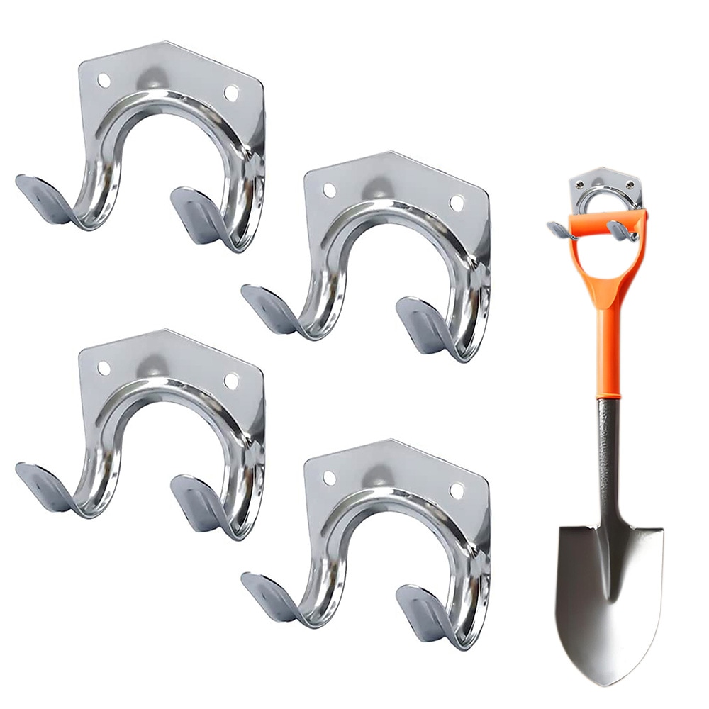 Buy 4Pcs Tool Hooks Metal Garage Storage Utility Hooks Hanger Holder ...