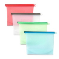 4X or 8X 1000ml Reusable Food Storage Airtight Bags Food Fresh Sealer Pouch