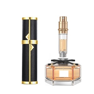 5ml PU Leather Refillable Perfume Spray Travel Atomizer Bottle Perfume Container