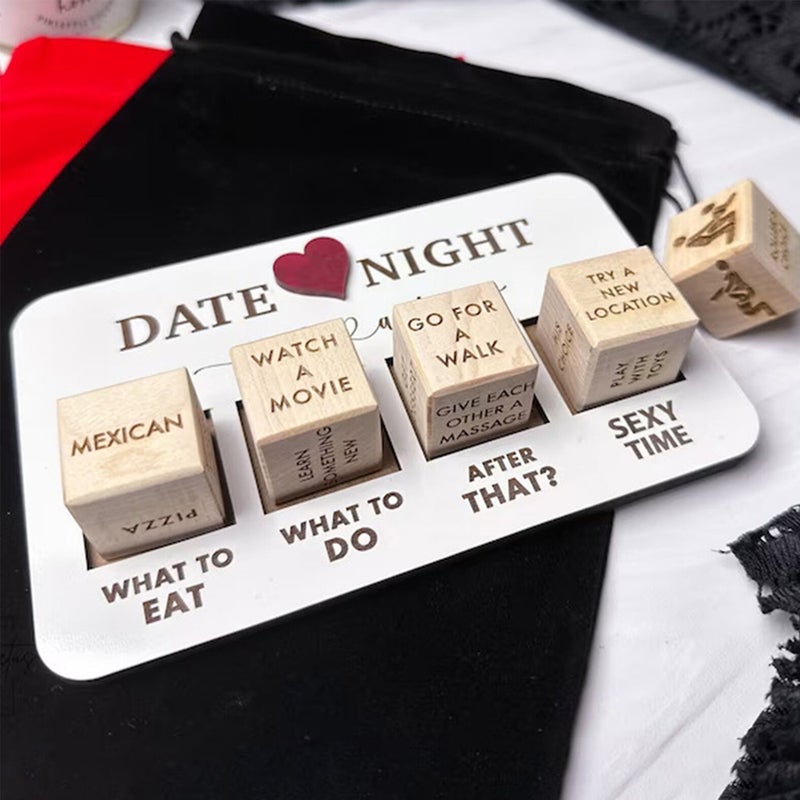 Buy 5Pcs Date Night Dice After Dark Edition Wooden Dice Game for Couples Couples  Games Date Night Ideas - MyDeal