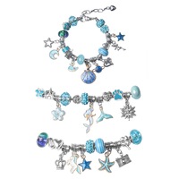 63Pcs Christmas DIY Bracelet Making Kit Pendant Bracelet Ornaments