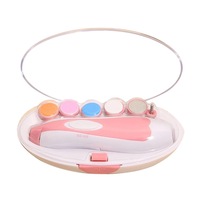 6in1 Electric Nail File Drill for Baby Safety Cutter Trimmer Clipper No Sharp Claws Hurt