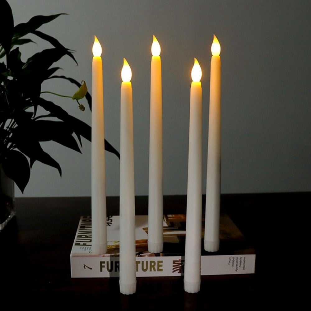 Unscented 2"x 3" Hand Poured RND Premium Pillar Candle Silver 6PCS Mega Candles 