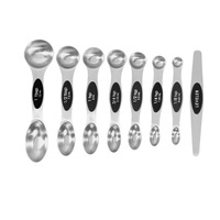 Magnetic Measuring Spoons Double Head Measuring Spoons with Leveler