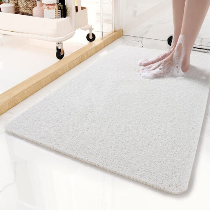 Buy AntiSlip Shower Loofah Bathroom Bath Mat Carpet Water Drains MyDeal